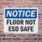 Signmission Floor Not ESD Safe, 10 in W x Rectangle, Plastic OS-2PACK-NS-P-710-L-12793 - alternate 5